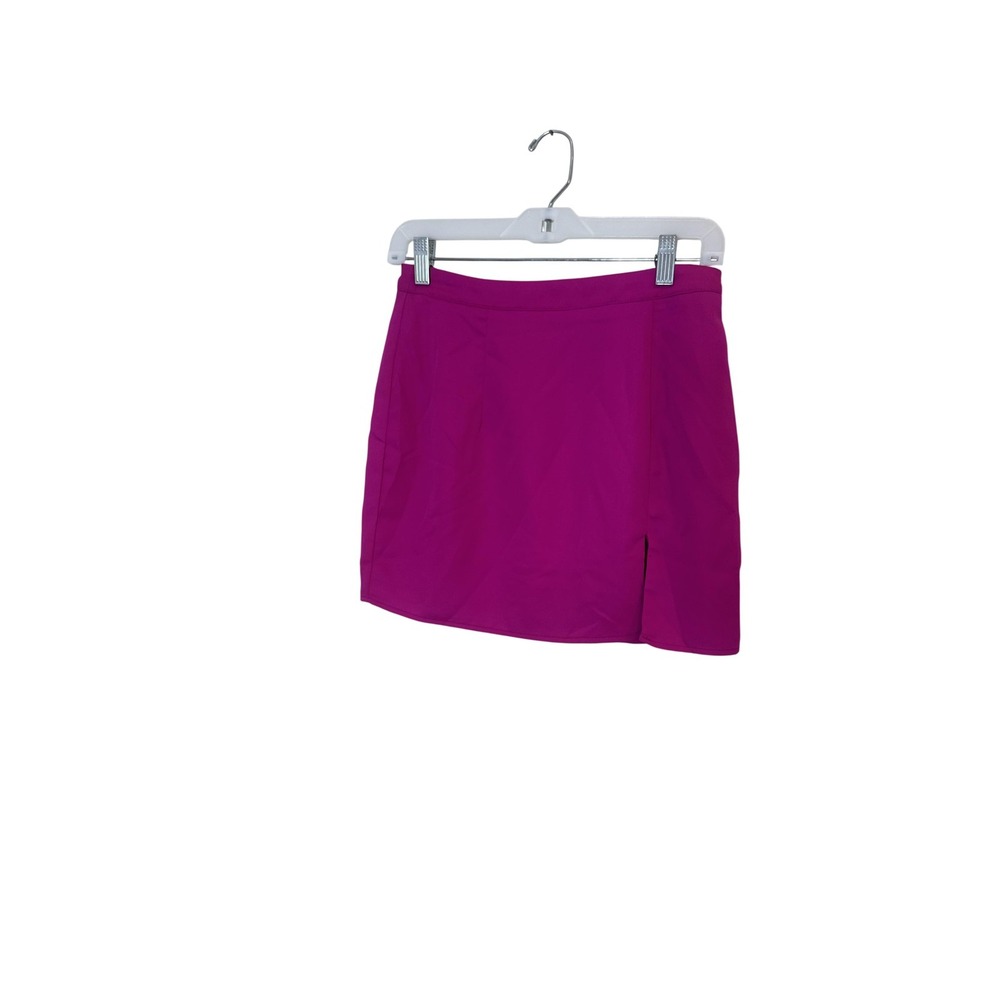 Superdown Skirt Womens Small Pink Mini Side Slit Lined Party Polyester